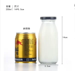 Borosilicate Glass Juice Bottles 200-500ml for Beverages