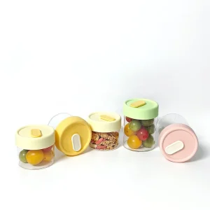 Borosilicate Glass Overnight Oats Jar with Sealed Lid, 240ml 400ml