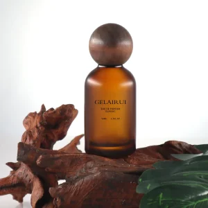 Brown 30ml 50ml 100ml Round Refillable Glass Perfume Bottle with Box