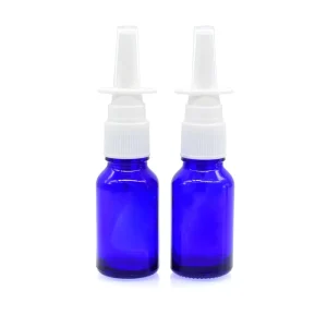 Brown Blue and Clear Glass Essential Oil Bottles 5ml 10ml 15ml 20ml 30ml 50ml 100ml for Nasal Spray