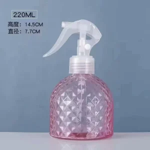 Bulk Sale Glass Watering Plant Mister Spray Bottle 220 ml Customized Round Spray Glass Bottle with Trigger Sprayer for Cleaning