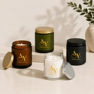 Bulk Scented Jar Candle Factory Direct Mass Supply Long Burning Soy Wax Glass Candle for Supermarket Chains Velas Aromaticas