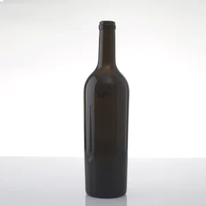 Burgundy Red Wine Glass Bottle Empty 750ml Wine Bottle Glass Bottle with Cork