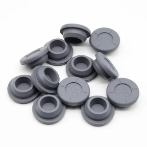 Butyl-Coated Silicone Rubber Stopper Closures, 10-80 Shore A Hardness, ISO Certified, for Tubular Glass Vials