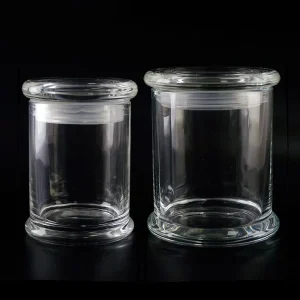 Candle Jars with Glass Lid for Making Candles Empty Clean Containers Vessel for Christmas Candle Making