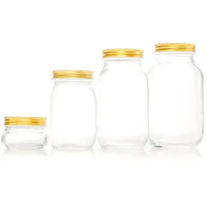 Canning Jar 4oz 8oz 12oz 16oz 32oz Glass Mason Jar with Lid