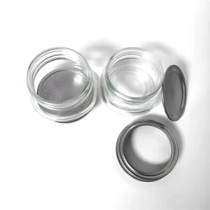 Caviar Jar Honey Glass Jar Mason Cup Cute Mini 4oz All Purpose Empty Glass Storage Jars with Screw Lids