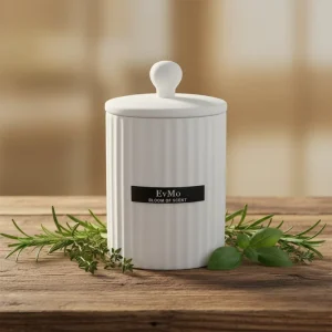 Ceramic Soy Wax Aromatherapy Candle with Wooden Wick and Essential Oil for Wedding Favor Bedroom