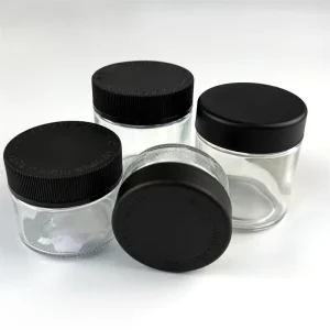 Child-Resistant Glass Bottle with Press-to-Open Child-Proof Lid for Packaging