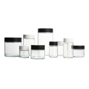 Child-Resistant Glass Herb and Dry Flower Jars 35ml 50ml 80ml 100ml 130ml 180ml 500ml with Custom Logo
