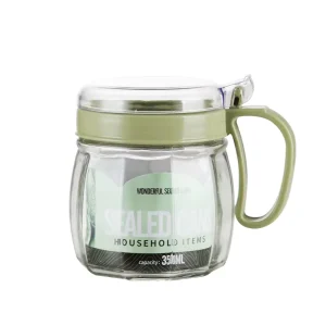 China Supplier 350ml Clear Glass Pepper Salt and Seasoning Jar