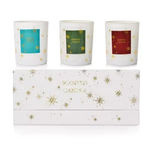 Christmas Glass Jar Scented Candle Gift Set
