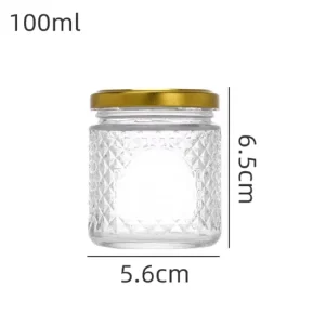 Circular Glass Bottles for Food Packaging