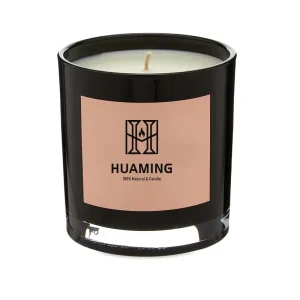 Classic Black Glass Jar Vanilla Cupcake Scented Soy Wax Candle Gift Set
