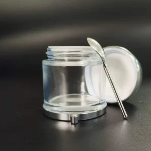 Classic Glass Jars Elegant Skin Care Products Screw Cap Glass Jars Fashionable Cosmetics Glass Cream Jars