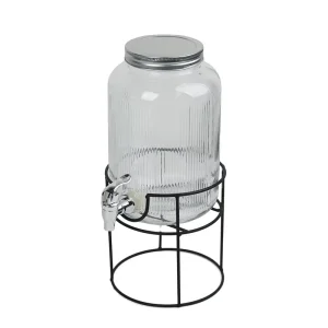 Classic Glass Pumpkin Beverage Dispenser Customized Color Zipper Lids Carton Large Capacity for Party Kitchen Use