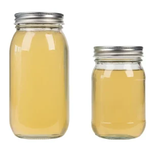 Classical 16oz 500ml Wide Mouth Glass Mason Jar Canning Jam Honey Food Storage Jar with Split Type Metal Lid