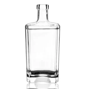 Clear 500ml Glass Liquor Bottle with Cork Top for Gin