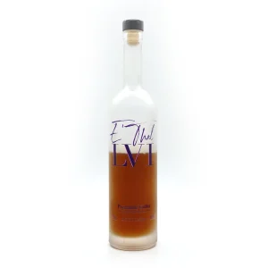 Clear 750ml Frosted Flint Glass Vodka Bottle with Cork