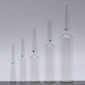 Clear Amber Borosilicate Glass Ampoules 1ml 10ml Flat Pharmaceutical Vials with Screen Printing Carton Packaging