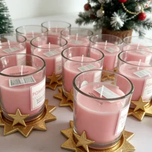 Clear Custom Glass Empty Candle Jar Holders 8oz 10oz 12oz Round Candle Containers
