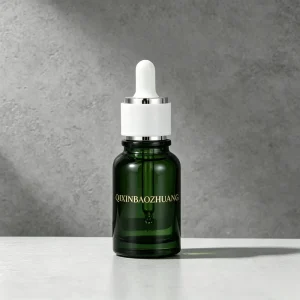 Clear Empty Cosmetic Glass Dropper Bottles 15ml 20ml with White Cap for Essential Oil