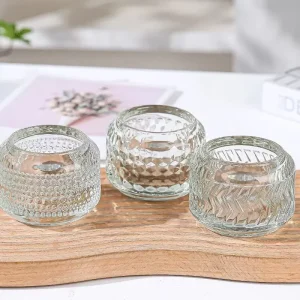 Clear Empty Glass Candle Jars and Containers for Candle Making Wedding Christmas Home Decor