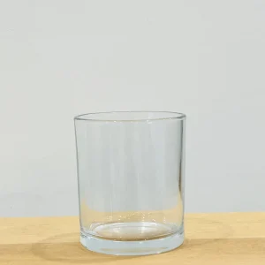 Clear Empty Glass Candle Jars with Customizable Lid