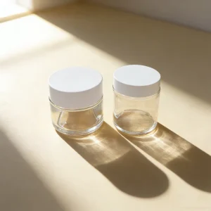 Clear Empty Glass Cosmetic Cream Jar 5g 10g 20g 30g 50g 100g 120g 200g with Custom Logo