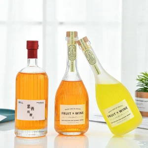 Clear Engraved Glass Whisky and Wine Bottle, 750ml, 500ml, or 5cl, for Tequila and Diffuser Use