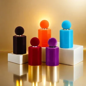 Clear Flocking Glass Perfume Bottles for Personalization and Custom Labels