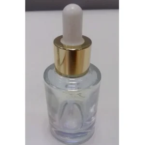 Clear Frosted 30ml Soda Lime Glass Dropper Bottle with Screen Printing for Essential Oil