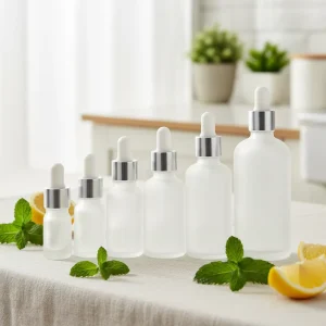 Clear Frosted Glass Dropper Bottle 5ml 10ml 15ml 20ml 30ml 50ml 100ml for Essential Oils