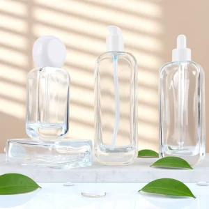 Clear Glass Bottle 50ml 100ml or 120ml for Essential Oil and Perfume with Fine Mist Spray Pump