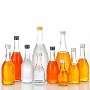 Clear Glass Bottles for Beverage Juice Coffee Wine Whisky Vodka Spirit & Liquor 125ml to 1000ml