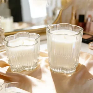 Clear Glass Candle Jar Container