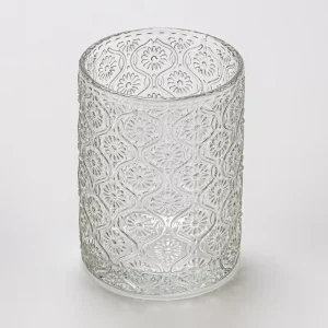 Clear Glass Candle Jar Glass Candle Holder