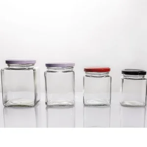 Clear Glass Candy Jars 350ml 500ml for Storage
