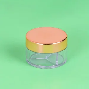 Clear Glass Cosmetic Jar 4oz with Lid and Packaging Box