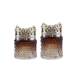 Clear Glass Cosmetic Set 50g 100g Face Cream and Eye Cream Jars
