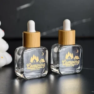 Clear Glass Dropper Bottle for Essential Oil and Cosmetic Packaging 10ml