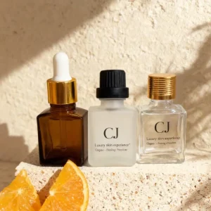 Clear Glass Dropper Bottles 15ml 30ml 50ml 100ml for Massage Oil and Beard Oil Packaging Without Logo