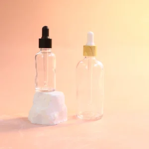 Clear Glass Dropper Bottles with Droppers for Essential Oils and Cosmetics