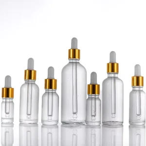 Clear Glass Dropper Essential Oil Bottle 5ml 10ml 15ml 20ml 30ml 50ml 100ml