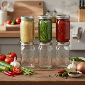 Clear Glass Honey Mason Jar 150ml 280ml 380ml 500ml 750ml 1000ml With Durable Seal