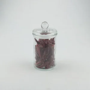 Clear Glass Jar with Glass Lid 560ml for Party Use