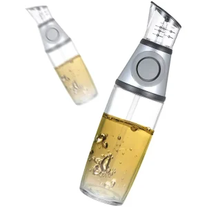 Clear Glass Oil Bottle with Scale 250ml 500ml Kitchen Oil Dispenser