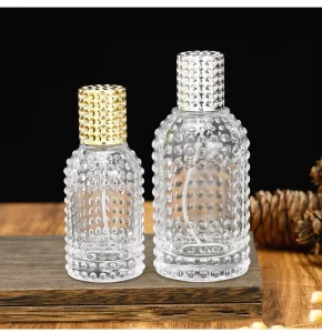 Clear Glass Pump Sprayer Perfume Bottle 50ml 100ml with Custom Logo