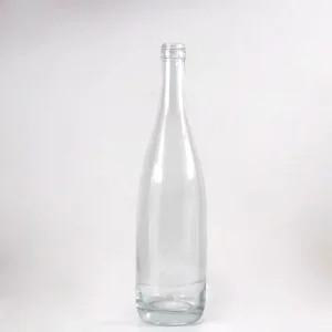 Clear Glass Red Wine Bottle Empty Wine Bottle With Cork Screw Top Wine Glass Bottle