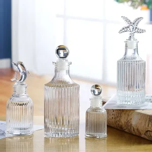 Clear Glass Reed Diffuser Bottles 100ml 200ml for Home Fragrance